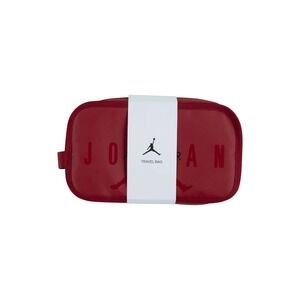New Nike Jordan Travel Toiletry Bag Gym Red Zip Organizer Cosmetic Case